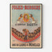 Poster vintage Folies-Bergère : Il domatore Seeth e i suoi leoni di Ménélick