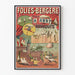 Poster vintage Folies Bergère R. Abdy e i suoi pappagalli