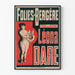 Poster Folies Bergère Leona Dare Wanddekoration Vintage