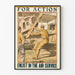Vintage-Poster Rekrutierung Luftdienst – Wanddekoration Luftfahrt