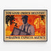 Vintage-Poster der Railway Express Agency – Zuverlässige Lieferung — gerahmtes Bild an der Wand