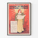 Poster vintage Philadelphia Sunday Press - La donna nell'oscurità