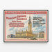 Vintage-Poster Madison Square Garden Forepaugh & Sells Brothers — gerahmtes Bild an der Wand