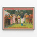 Vintage-Poster Forepaugh & Sells Brothers Great Shows - Zirkusclowns und Musiker — gerahmtes Bild an der Wand