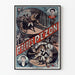 Poster vintage Frères Pezon, spettacolo di addestramento di animali selvaggi