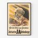 Vintage poster for solidarity with veterans and the disabled - Rothenberger Initiative