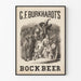 Vintage-Poster G.F. Burkhardts Bockbier – Wanddekoration Brauerei