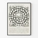 Holländisches Vintage-Spiel des Huhns um 1815–1850 für Wanddekoration Poster
