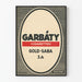Vintage Poster Advertising Garbáty Cigarettes Gold-Saba