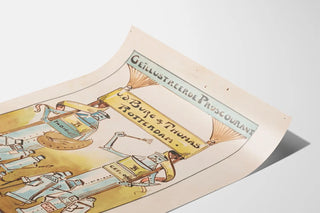 Poster pubblicitario vintage Geïllustreerde Prijscourant V.D. Burg & Thomas Rotterdam