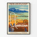 Vintage-Poster Neuseeland Queenstown Dekorativ