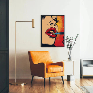 Tableau Pop Art - Rouge à Lèvres | Reproduction Tableau Décoration murale affiche copie