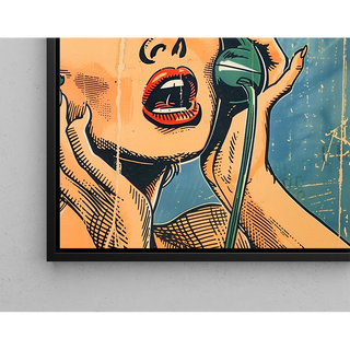 Tableau Pop Art - Surprise au Téléphone | Reproduction Tableau Décoration murale affiche copie