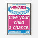 Vintage Poster for HIV/AIDS Awareness for Children
