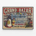Vintage Poster of the Grand Bazaar Le Havre — framed artwork on a wall