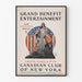 Poster vintage Grande Benefit Entertainment e Rassemblement Patriotico 1918