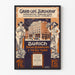 Vintage-Poster Großes Café Zürcherhof Zürich Wanddekoration