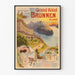 Poster vintage Grand Hôtel Brunnen Svizzera Lago di Lucerna