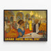 Vintage Poster of the Grand Hôtel Royal Stockholm — framed artwork on a wall