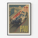 Vintage Poster of the Pau Automobile Grand Prix 1950