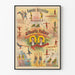 Vintage Poster of the Great Attraction Gymnasts and Equilibristes Alberts Brothers