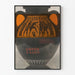 Decorative Poster of Antique Greek Vase in Black and Orange