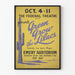 Poster vintage Green Grow the Lilacs Teatro Federale