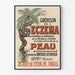 Poster vintage Guarigione dell'eczema e delle affezioni della pelle