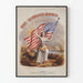 Poster Vintage Spirit of the Union - Bandiere Americana Gloriosa