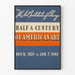 Vintage-Poster Ausstellung Halbjahrhundert Amerikanischer Kunst