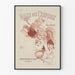 Vintage-Poster Halle aux Chapeaux – Retro-Wanddekoration für Hutmacherei in Paris