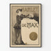 Poster decorativo Hamlet di Max stile Art Nouveau