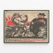 Poster di propaganda sovietica vintage - Mano del disertore — quadro incorniciato alla parete
