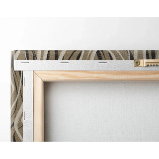 Manifesto Bohemien Ondulazioni Beige e Nero - Design Contemporaneo