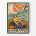 Vintage Poster ‘Handicapped!’ - Engaged Illustration on Women’s Voting by Ballot
