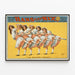 Poster vintage Hans and Nix - Le Polle Danzanti — quadro incorniciato alla parete