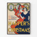 Vintage-Harper's-Weihnachtsplakat 1895 - Weihnachtswanddekoration