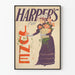 Poster vintage Harper's per lo stile di giugno vittoriano