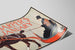 Poster vintage di Harper's gennaio con cavallo e slitta — vista dell’opera