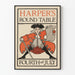 Poster vintage Harper's Round Table - 4 luglio 1776
