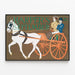 Vintage Harper's Poster September Horse and Carriage — framed artwork on a wall