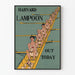 Vintage Harvard Lampoon rowing team poster