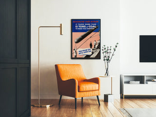 Poster di Propaganda Militare Siluro e Carbone