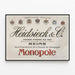 Vintage poster of Heidsieck & Co, house founded in 1785, Reims — framed artwork on a wall