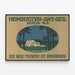Vintage-Poster Heimstatten Berlin - Retro-Wanddekoration — gerahmtes Bild an der Wand