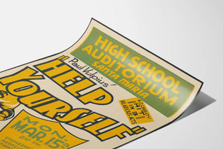 Poster vintage Help Yourself - Decorazione murale teatro retrò