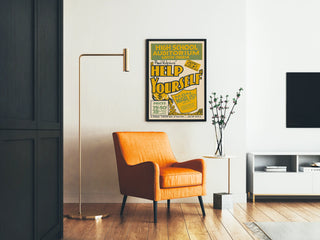 Poster vintage Help Yourself - Decorazione murale teatro retrò