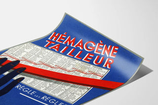 Vintage-Poster Hémagène Schneiderein für Wanddekoration
