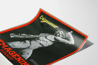 Vintage-Poster Hémagénine Viguer Wanddekoration Statue eines gallischen Kriegers