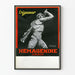 Vintage-Poster Hémagénine Viguer Wanddekoration Statue eines gallischen Kriegers